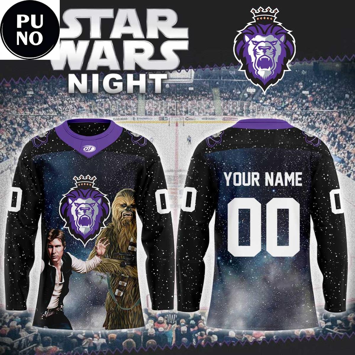 Reading Royals x Star Wars Night Han and Chewy 2026 Personalized Hockey Jersey