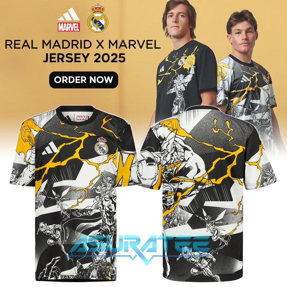 Real Madrid x Marvel 2025 Collab Special Shirt