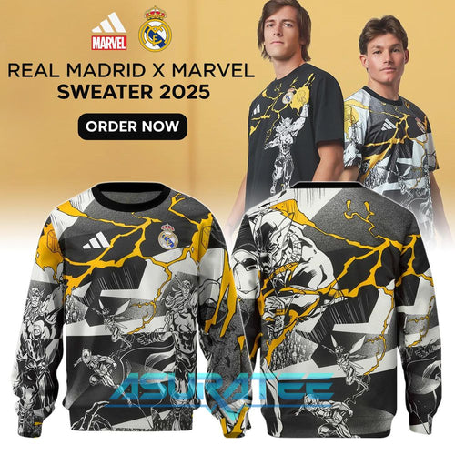 Real Madrid x Marvel 2025 Collab Special Sweatshirt
