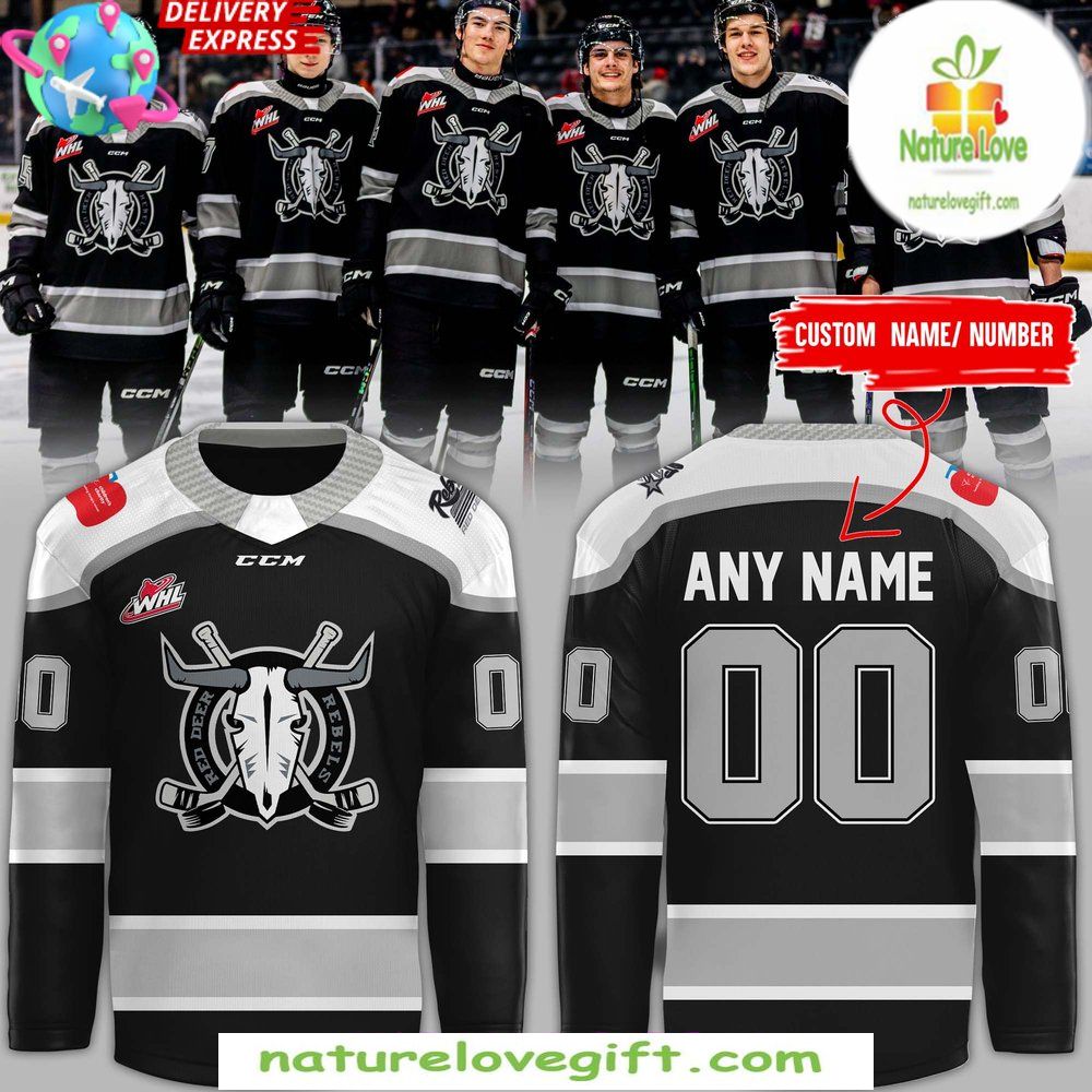 Red Deer Rebels 2026 Hockey Jersey New Uniform