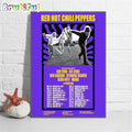 Red Hot Chili Peppers 2024 Tour Wall Art Poster Canvas