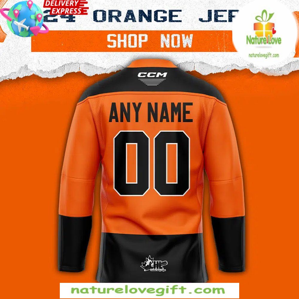 Regina Pats 2026 Orange Hockey Jersey Project Edition