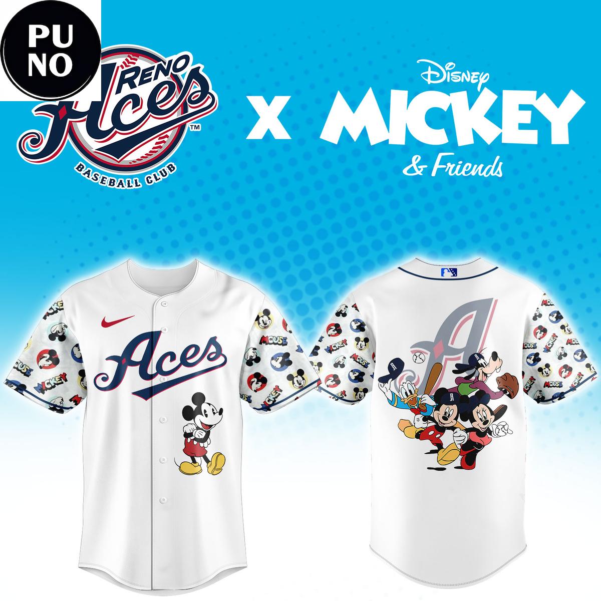 Reno Aces x Mickey Mouse Night 2026 Baseball Jersey