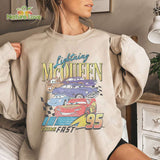 Retro Lightning Mcqueen Piston Cup Tee Disney Cars Pixar Shirt