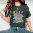 Retro Lightning Mcqueen Piston Cup Tee Disney Cars Pixar Shirt