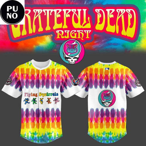 Richmond Flying Squirrels x Grateful Dead Night 2026 Baseball Jersey