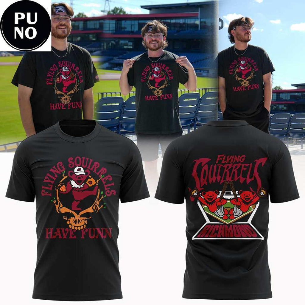 Richmond Flying Squirrels x Grateful Dead Night 2026 Hoodie T-Shirt