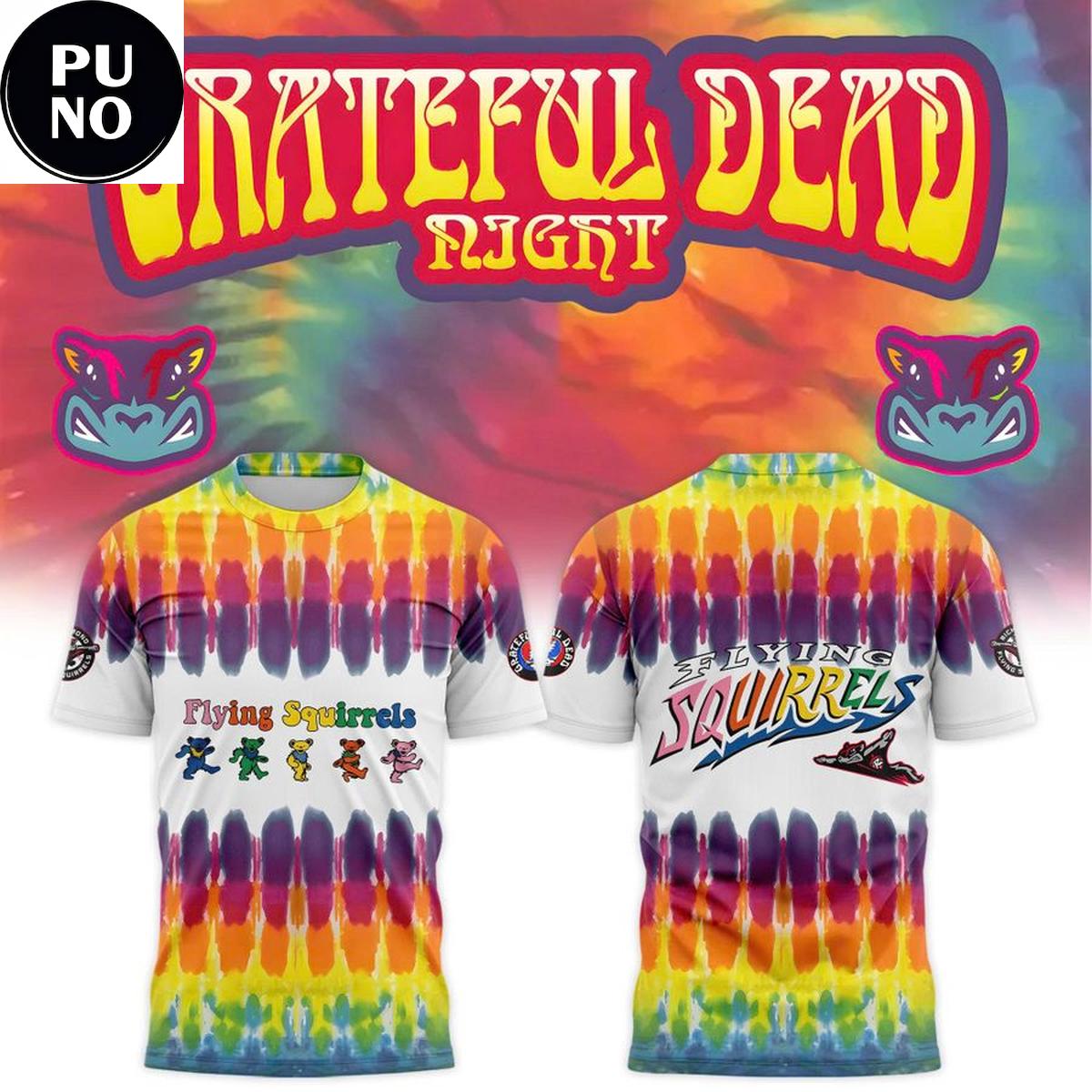 Richmond Flying Squirrels x Grateful Dead Night 2026 Hoodie T-Shirt