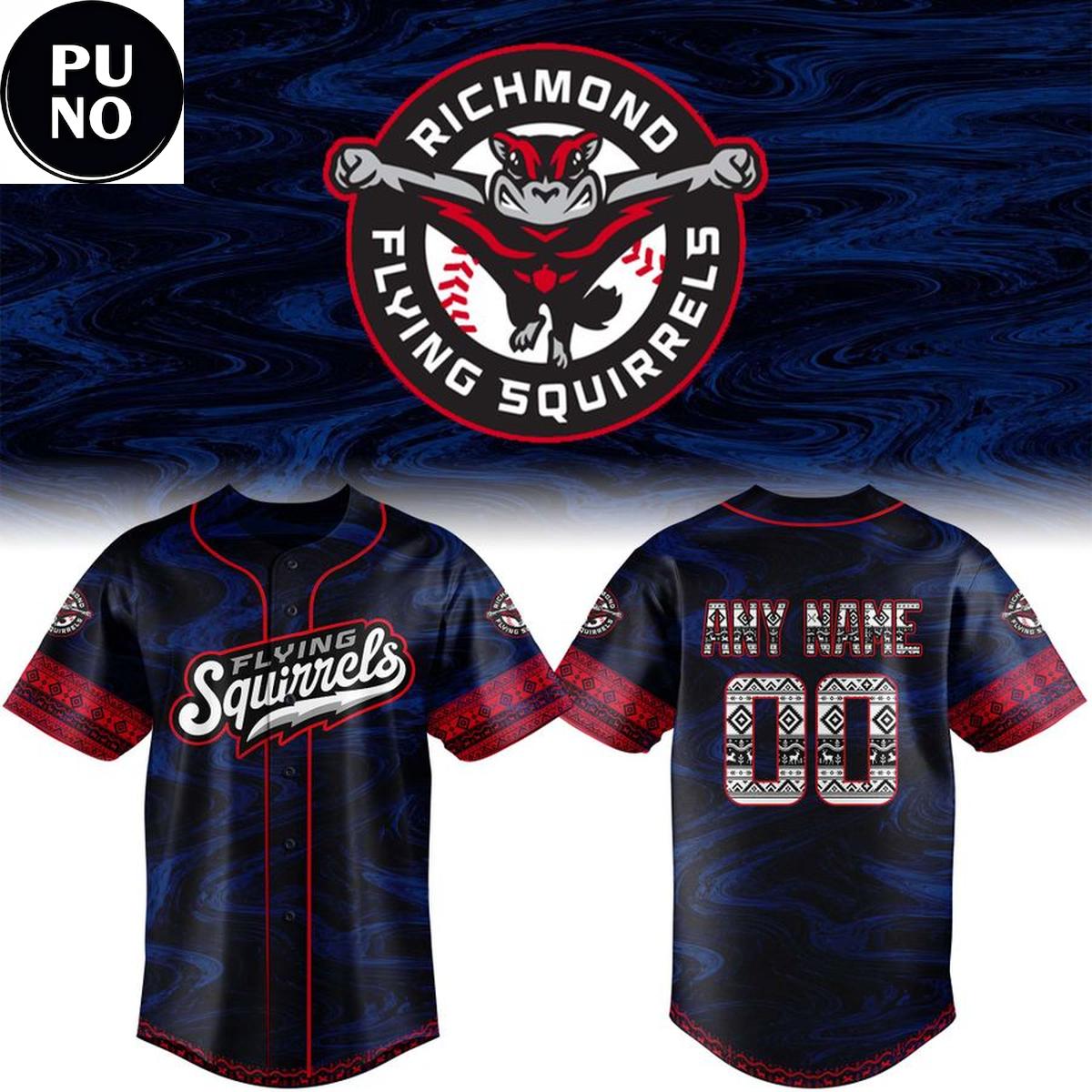 Richmond Flying Squirrels x Native American Heritage 2026 Personalized Baseball Jersey