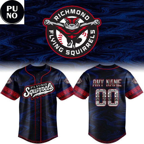 Richmond Flying Squirrels x Native American Heritage 2026 Personalized Baseball Jersey