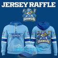 Roanoke Rail Yard Dawgs 2025 Light Blue Hoodie, Cap