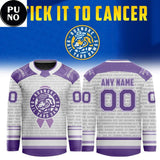 Roanoke Rail Yard Dawgs 2026 Stick it to Cancer Night Personalized Hockey Jersey