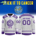 Roanoke Rail Yard Dawgs Stick It To Cancer Night 2026 Hockey Jersey