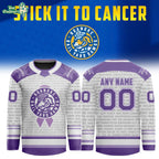Roanoke Rail Yard Dawgs Stick It To Cancer Night 2026 Hockey Jersey