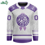 Roanoke Rail Yard Dawgs Stick It To Cancer Night 2026 Hockey Jersey