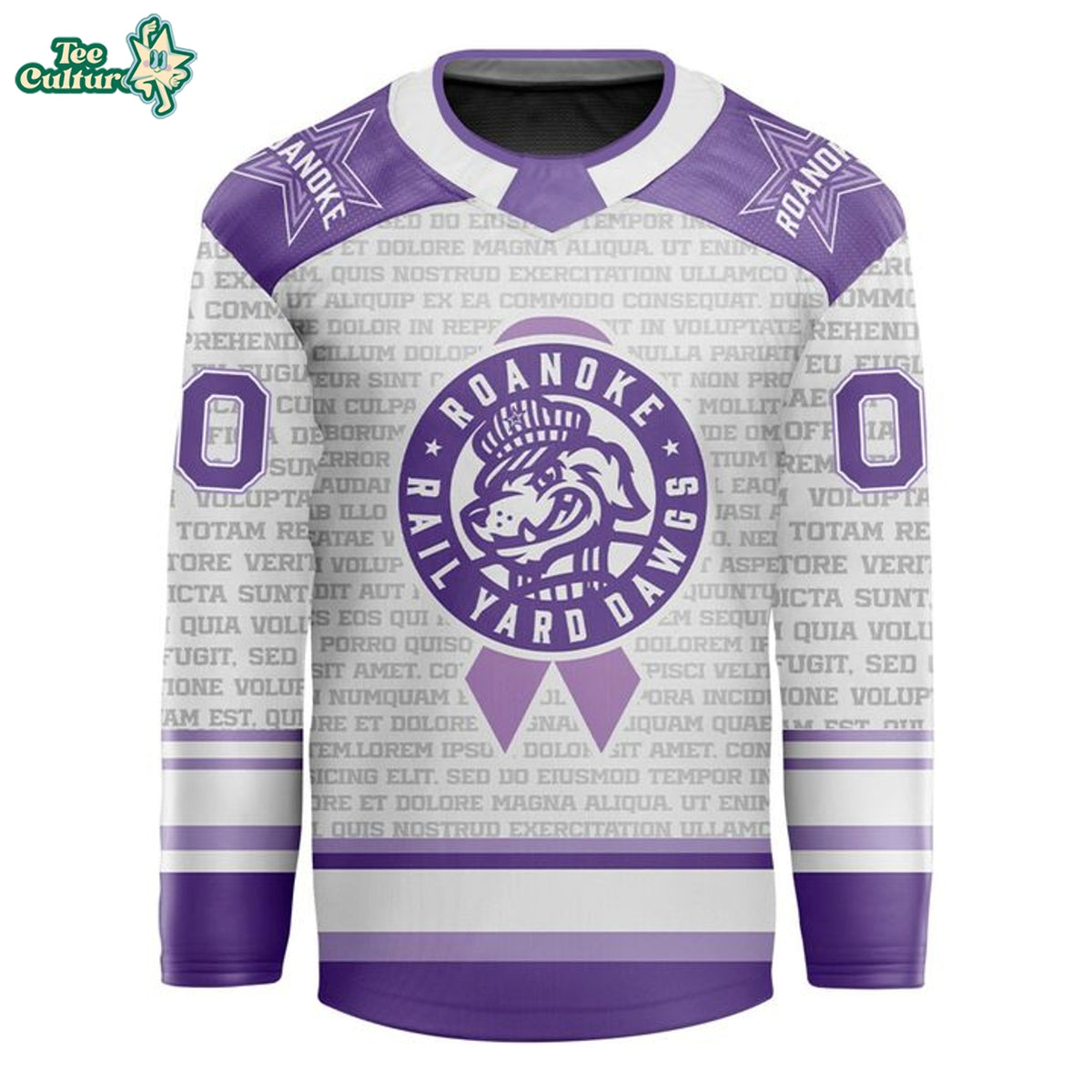 Roanoke Rail Yard Dawgs Stick It To Cancer Night 2026 Hockey Jersey