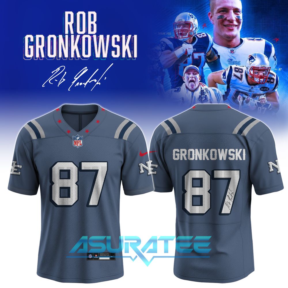 Rob Gronkowski New England Patriots Rivalries Football Jersey