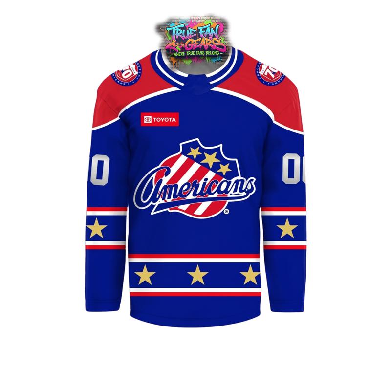 Rochester Americans 70th Anniversary Throwback Gold Star Hockey Jersey