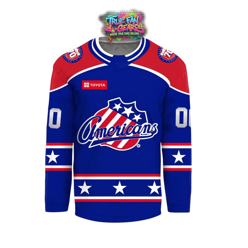 Rochester Americans 70th Anniversary Throwback Limited Edition Hockey Jersey