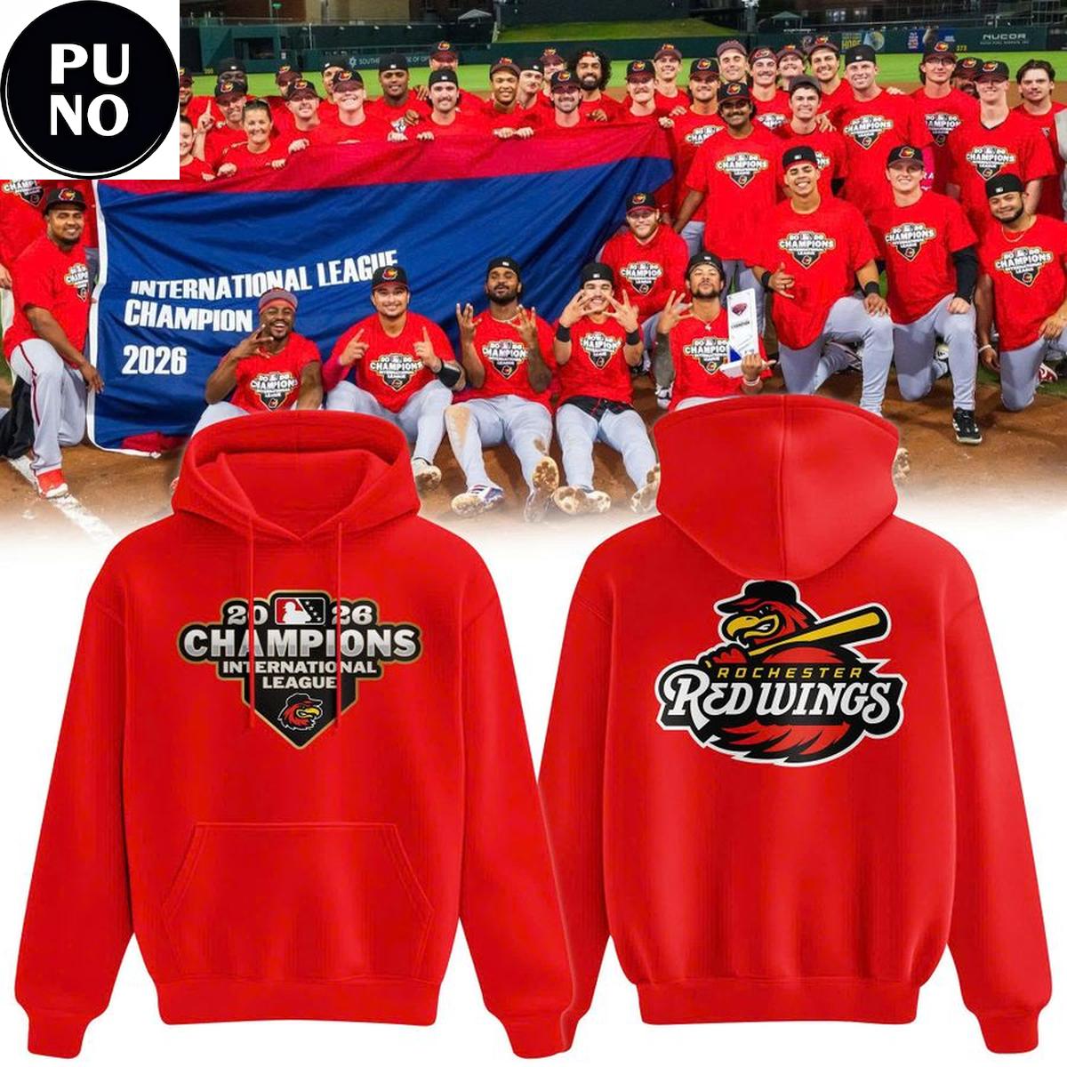Rochester Red Wings International League Champions 2026 Hoodie T-Shirt