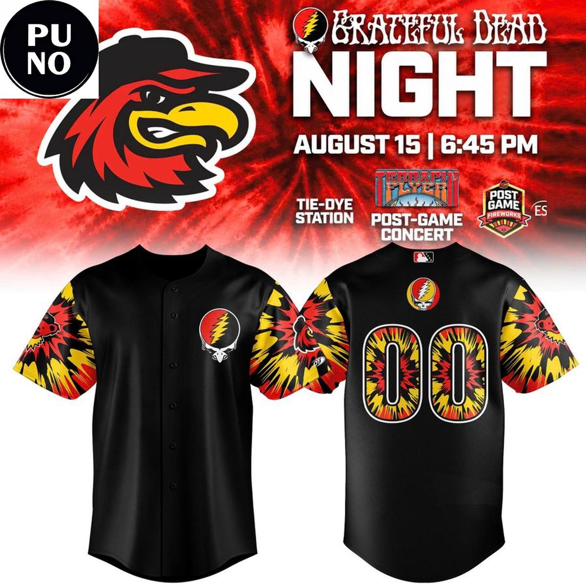 Rochester Red Wings x Grateful Dead Night 2026 Personalized Baseball Jersey