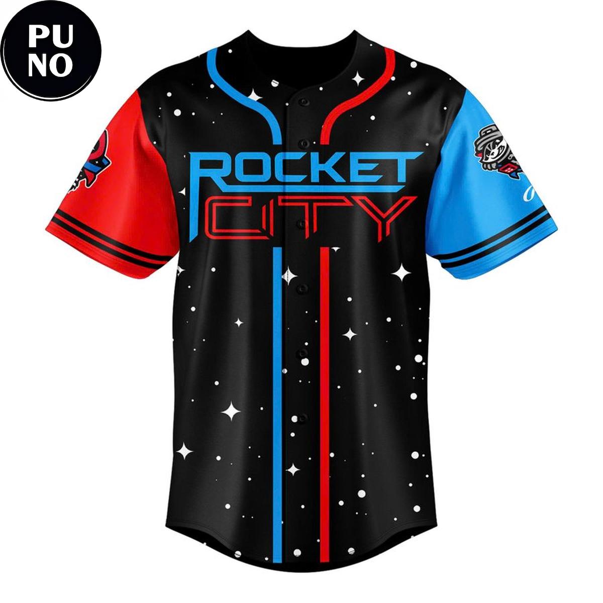 Rocket City Trash Panda 2026 Space Night Personalized Baseball Jersey