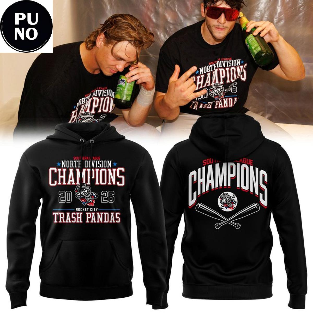 Rocket City Trash Panda Southern League Champions 2026 Hoodie T-Shirt