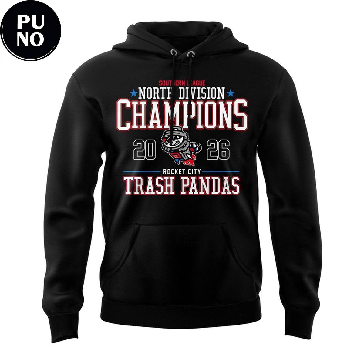 Rocket City Trash Panda Southern League Champions 2026 Hoodie T-Shirt