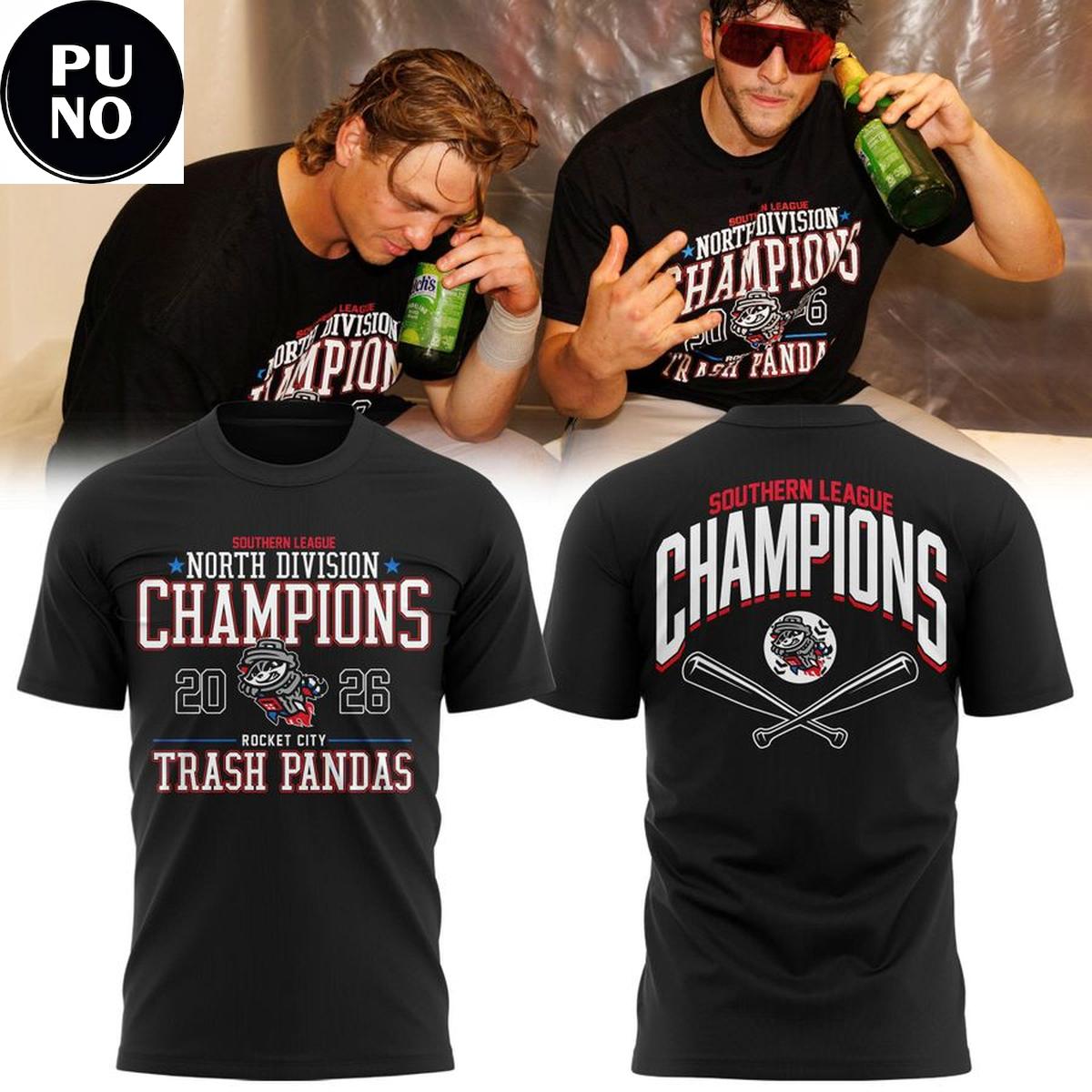 Rocket City Trash Panda Southern League Champions 2026 Hoodie T-Shirt