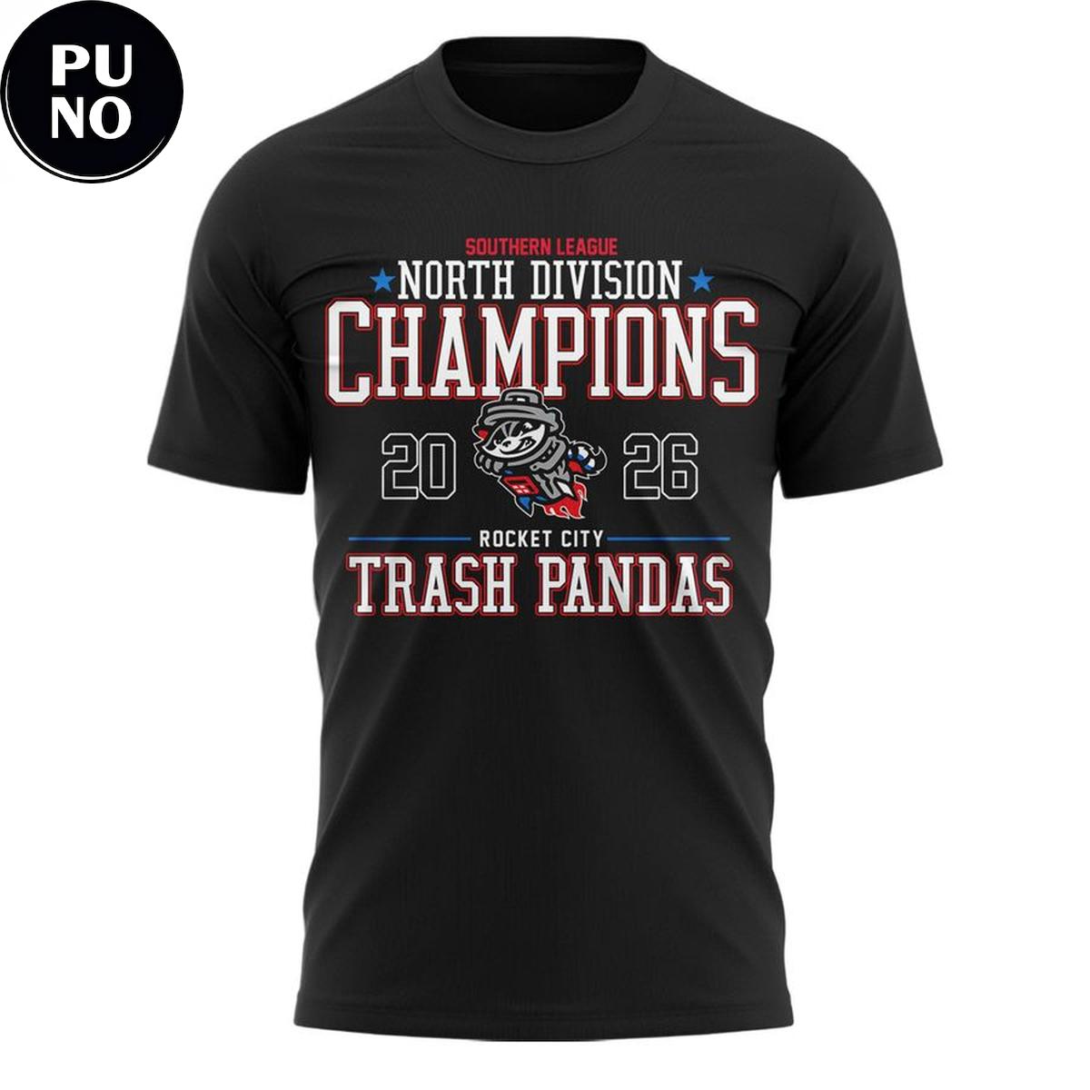 Rocket City Trash Panda Southern League Champions 2026 Hoodie T-Shirt