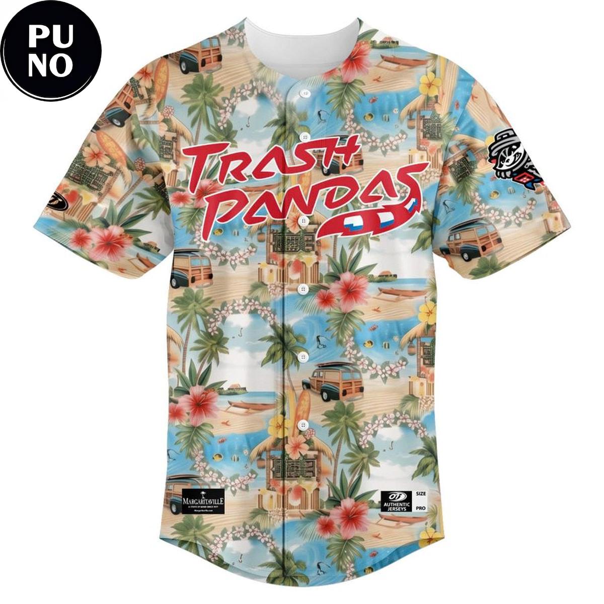 Rocket City Trash Pandas Margaritaville Night 2026 Personalized Baseball Jersey