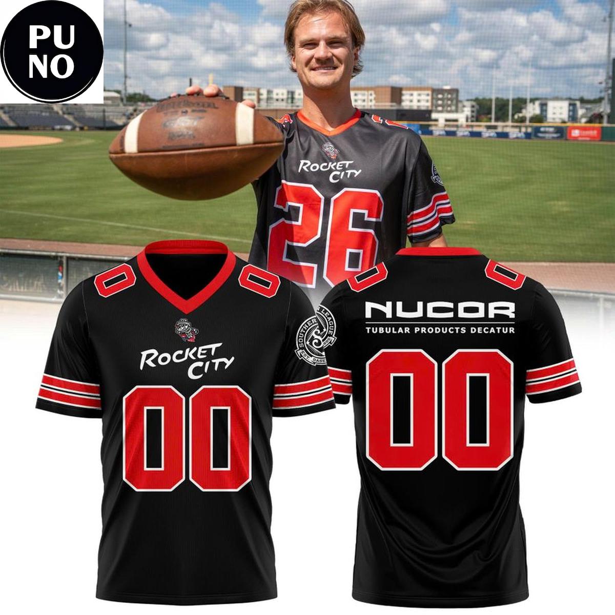 Rocket City Trash Pandas x Nucor Tubular Decatur 2026 Personalized Football Jersey