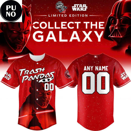 Rocket City Trash Pandas x Star Wars 2026 Darth Maul Personalized Baseball Jersey
