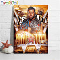 Roman Reigns And Still Undisputed WWE Universal Championship Wall Art Poster Canvas