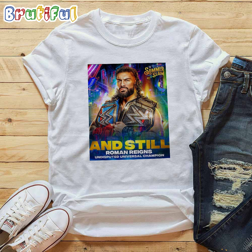 Roman Reigns Retains The WWE Undisputed Universal Champion In A Legendary Last Man Standing Match T-Shirt