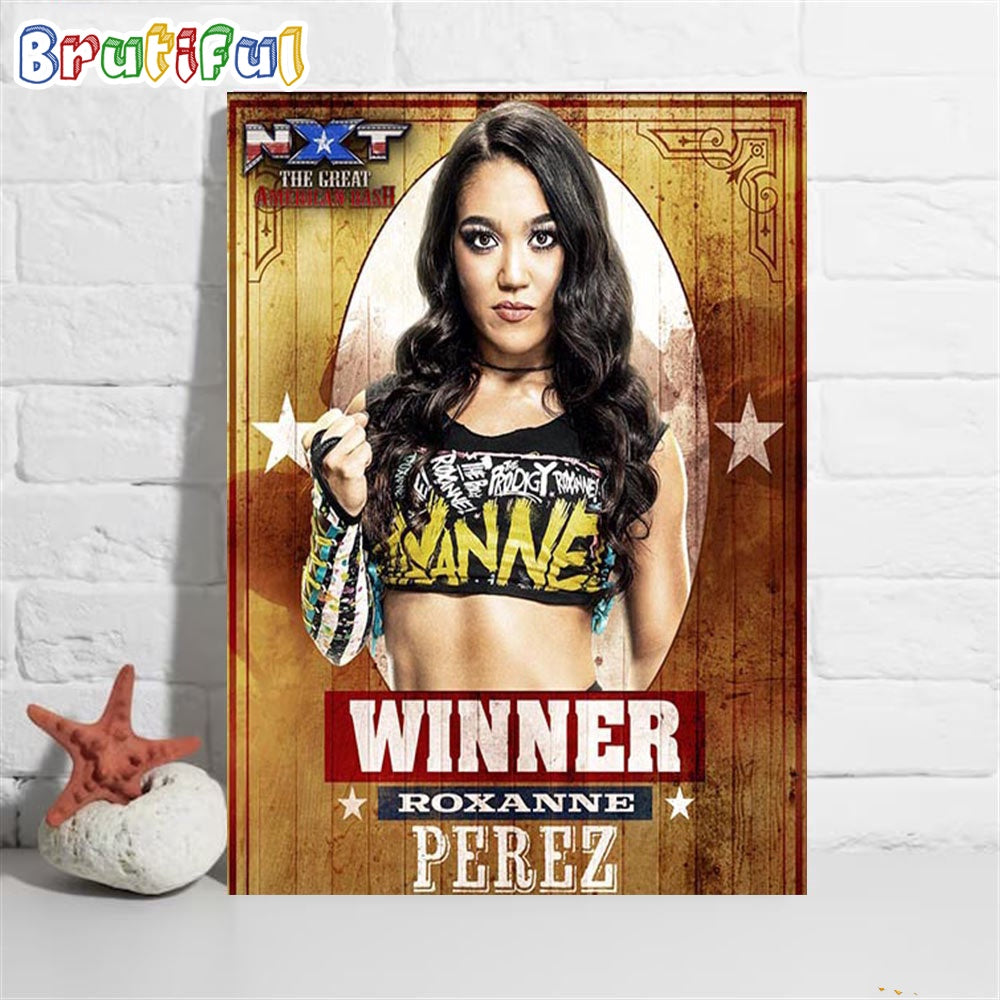Roxanne Perez Is The Winner In WWE NXT The Great American Bash 2023 Wall Art Poster Canvas