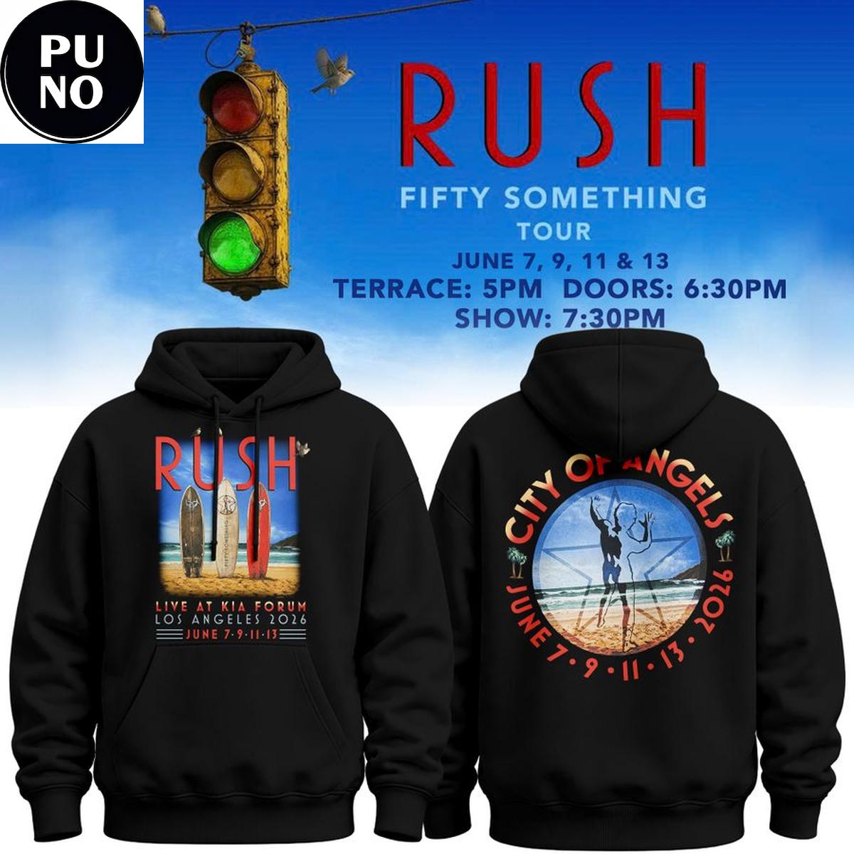 Rush Fifty Something Tour 2026 Hoodie T-Shirt