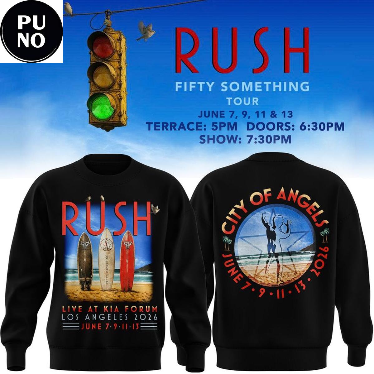 Rush Fifty Something Tour 2026 Hoodie T-Shirt