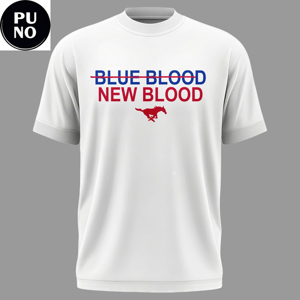 SMU Mustangs Football 2026 Blue Blood New Blood T-Shirt
