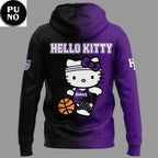 Sacramento Kings x Hello Kitty Night 2026 Half Black Hoodie Shirt