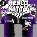Sacramento Kings x Hello Kitty Night 2026 Half Black Hoodie Shirt