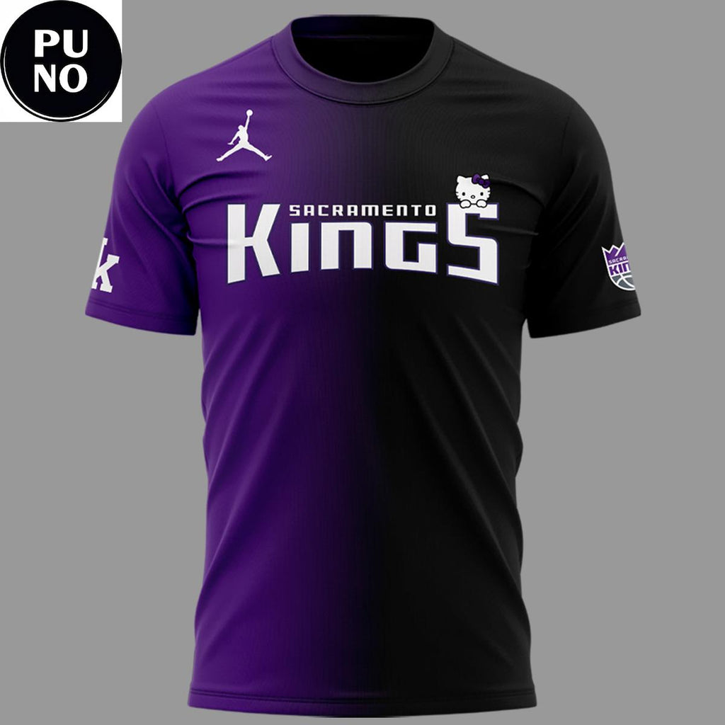 Sacramento Kings x Hello Kitty Night 2026 Half Black Hoodie Shirt
