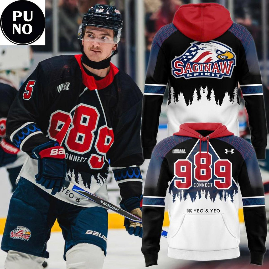 Saginaw Spirit 989 Connect Warmup 2026 Hoodie