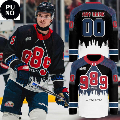 Saginaw Spirit 989 Connect Warmup 2026 Personalized Hockey Jersey