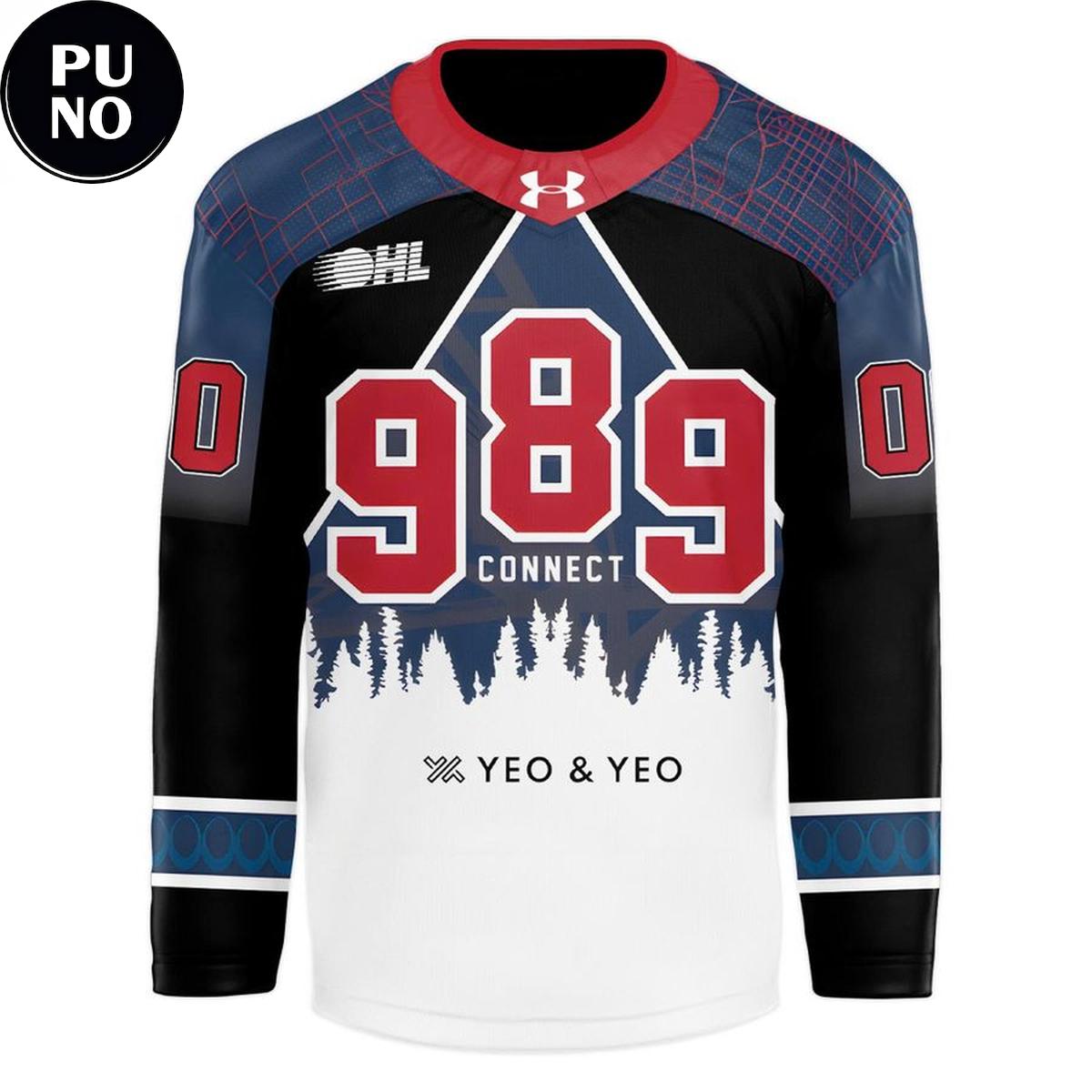 Saginaw Spirit 989 Connect Warmup 2026 Personalized Hockey Jersey