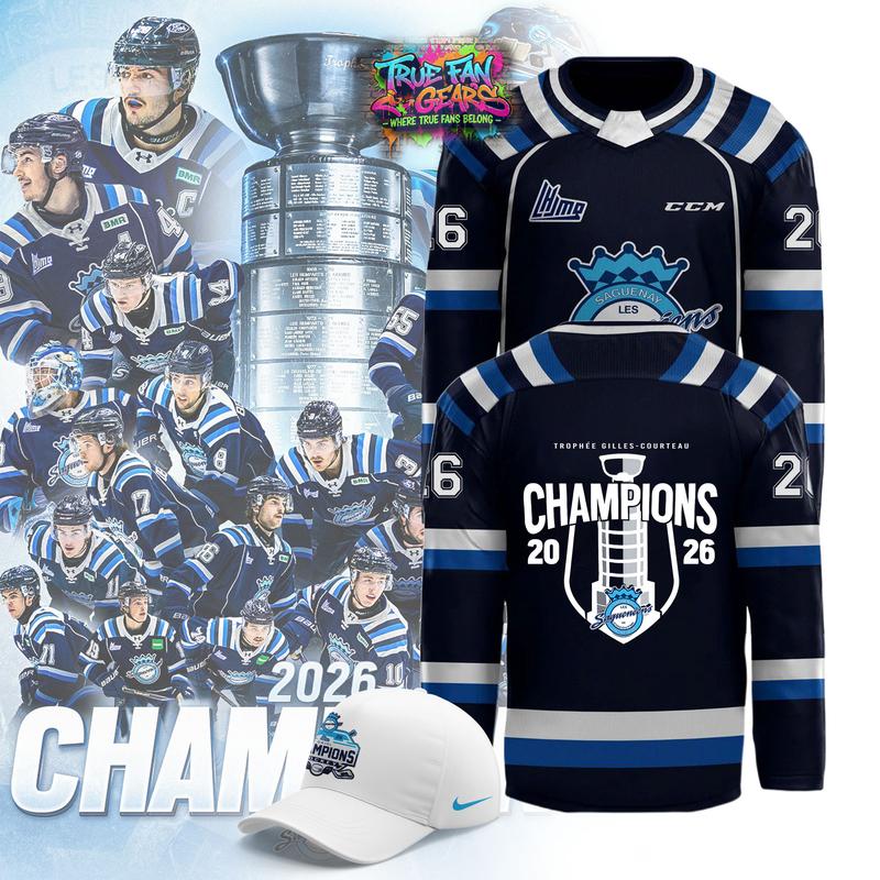 Sagueneens de Chicoutimi 2026 QMJHL Champions Hockey Jersey