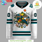San Jose Sharks 2026 Salvadoran Heritage Night Hockey Jersey