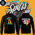 San Antonio Spurs 2026 Fiesta Alien Landing Hoodie T-Shirt
