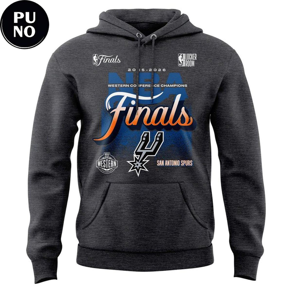 San Antonio Spurs 2026 NBA Western Conference Champions Hoodie T-Shirt