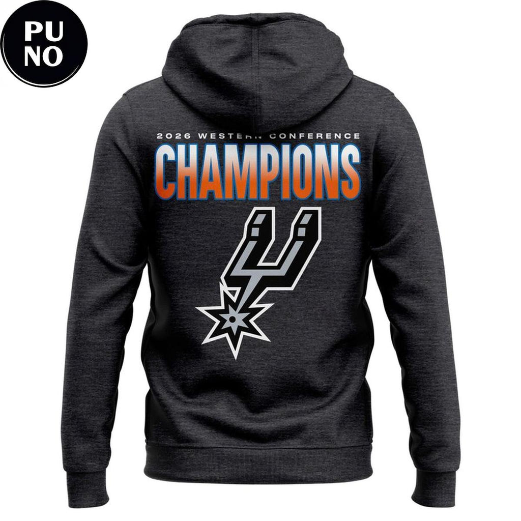 San Antonio Spurs 2026 NBA Western Conference Champions Hoodie T-Shirt